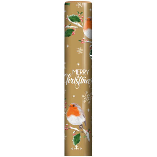 Picture of 7M CHRISTMAS HOLLY AND BIRD WRAPPING ROLL